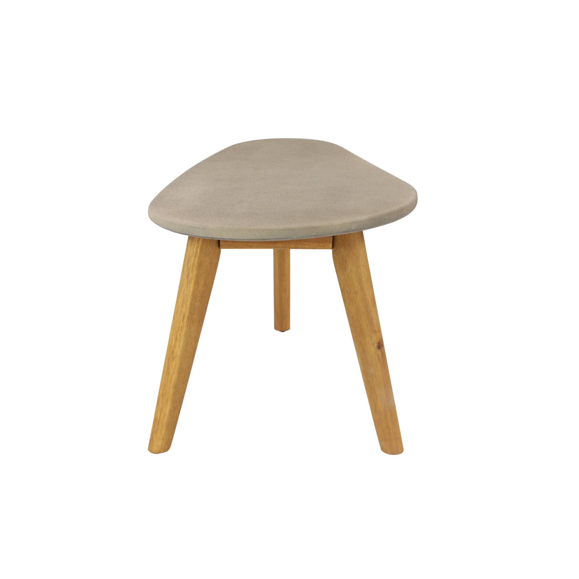 29" Gray Resin Modern Outdoor Accent Table